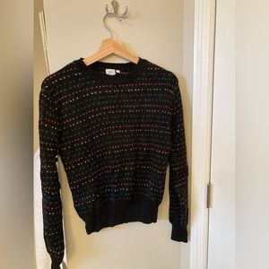 Vintage crew neck rainbow darts sweaters